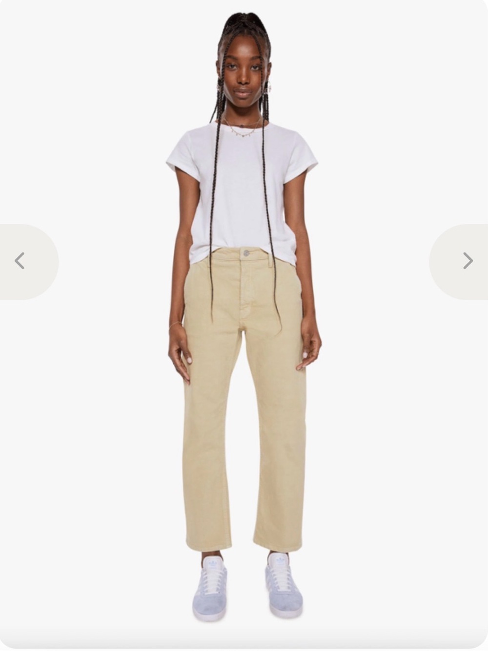 MOTHER utility pant in pale green - Picture 2 of 7